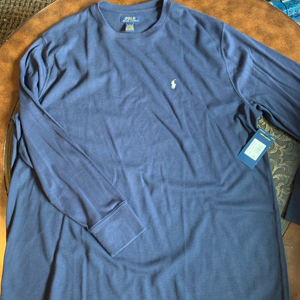 3XL polo Ralph Lauren dark blue long sleeve